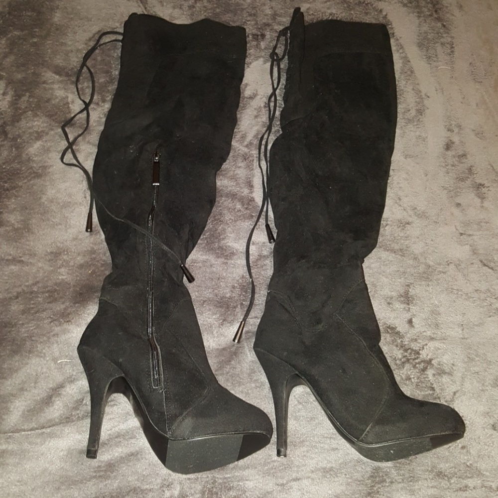 Over the Knee Suede Boots